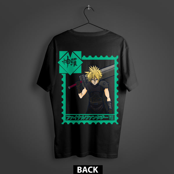 Final Fantasy VII Cloud "The Merc" Premium Oversized Double-Sided T-Shirt